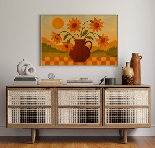 Sunflowers on a Golden Afternoon