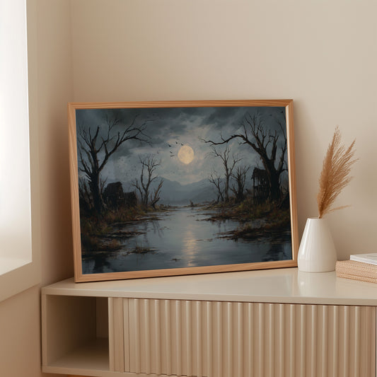 Moonlit Reflections on Forgotten Lands