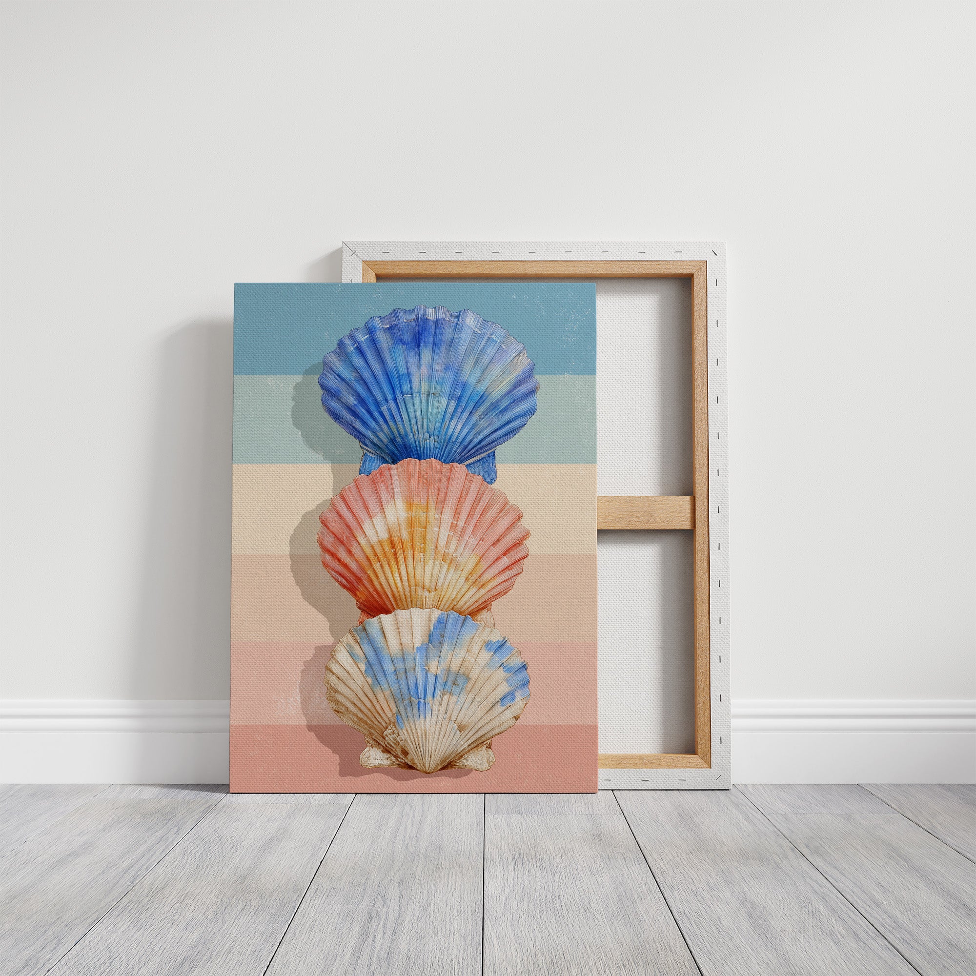 Scallops in Sunset Stripes