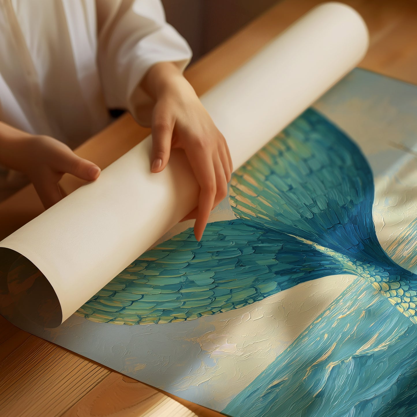 Cerulean Depths Whisper To Distant Sails