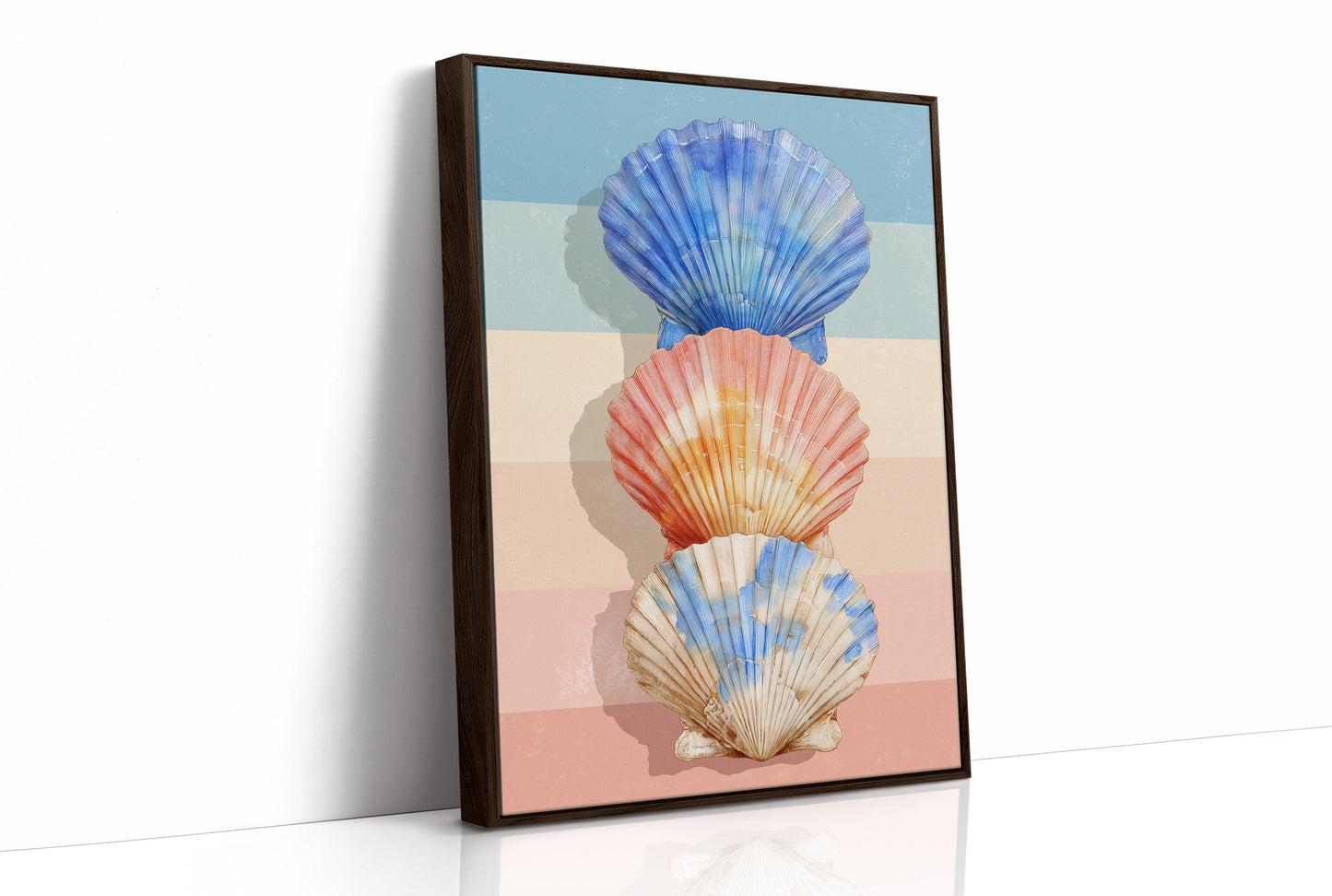Scallops in Sunset Stripes