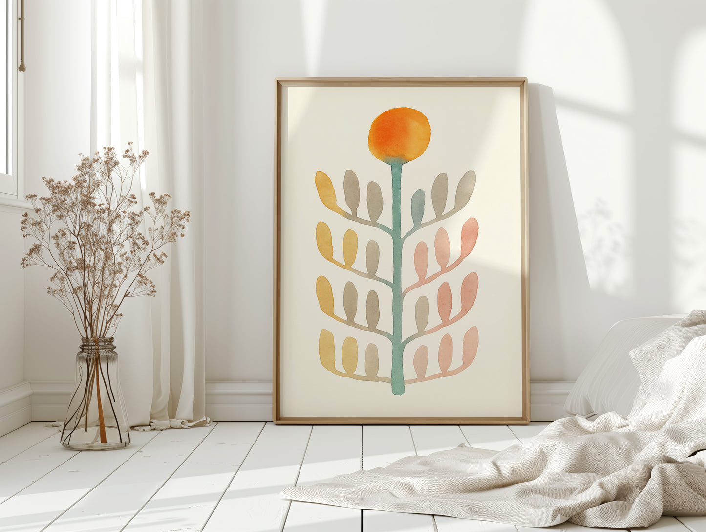 Morning Sun Grows Pastel Leaves
