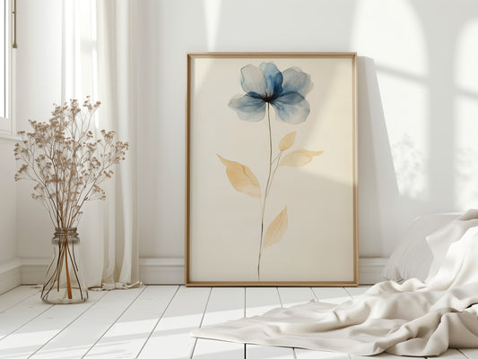 Blue Petals Dance With Morning Light