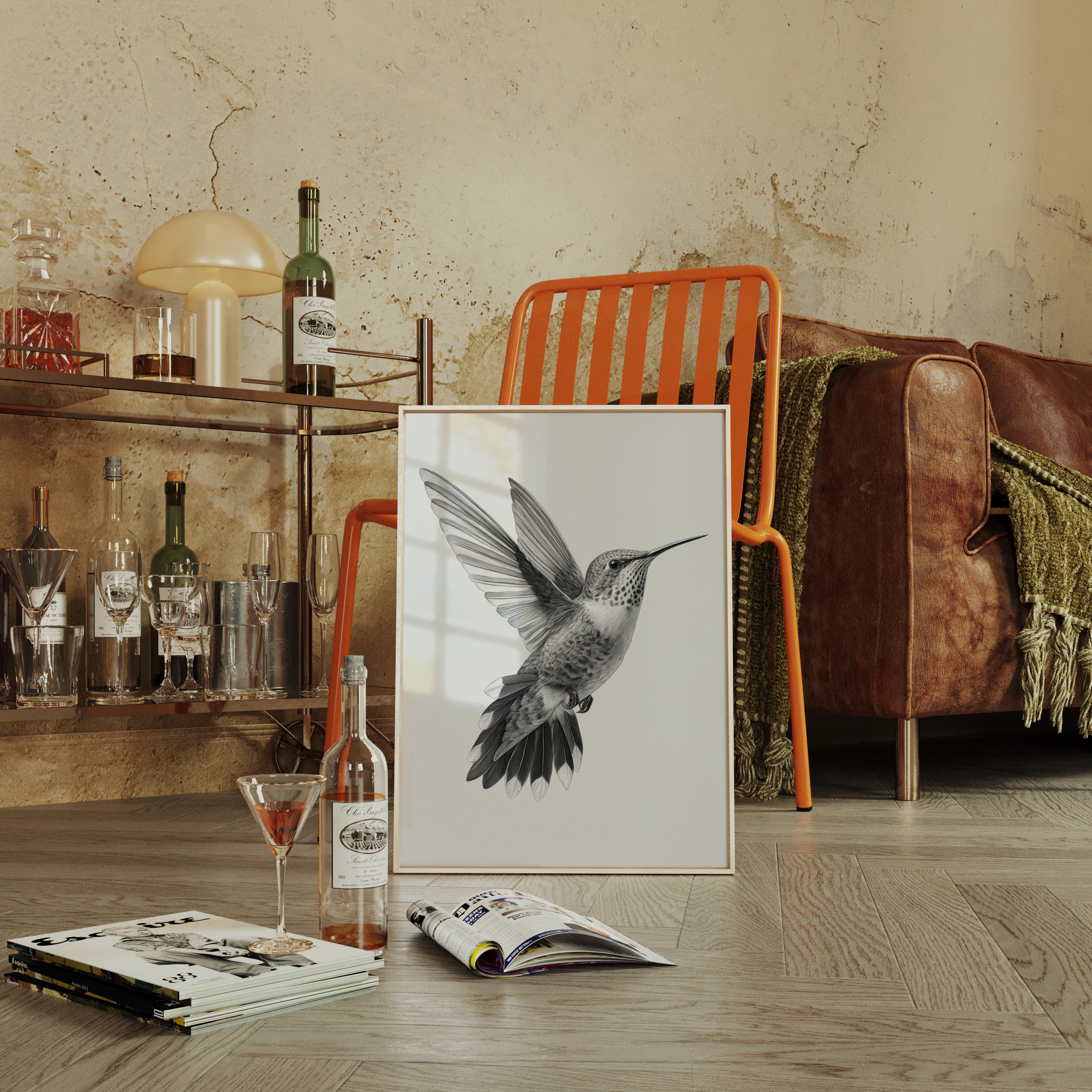 Graceful Hummingbird in Flight