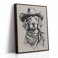 A Canine Cowboy's Stalwart Gaze