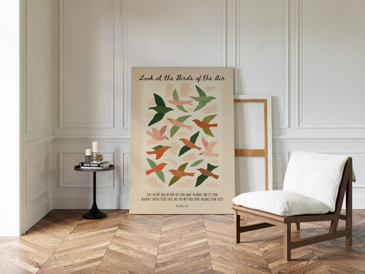 Look at the Birds of the Air Print