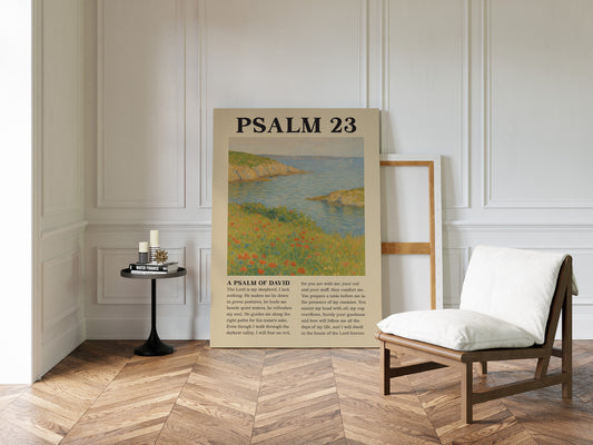 Psalm 23 Coastal Peace Print