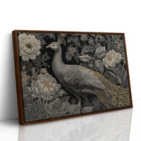 Moonlit Peonies Crown Royal Feathers