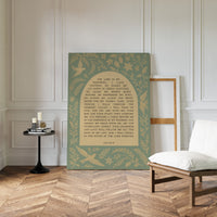 Psalm 23 Scripture with Doves and Florals