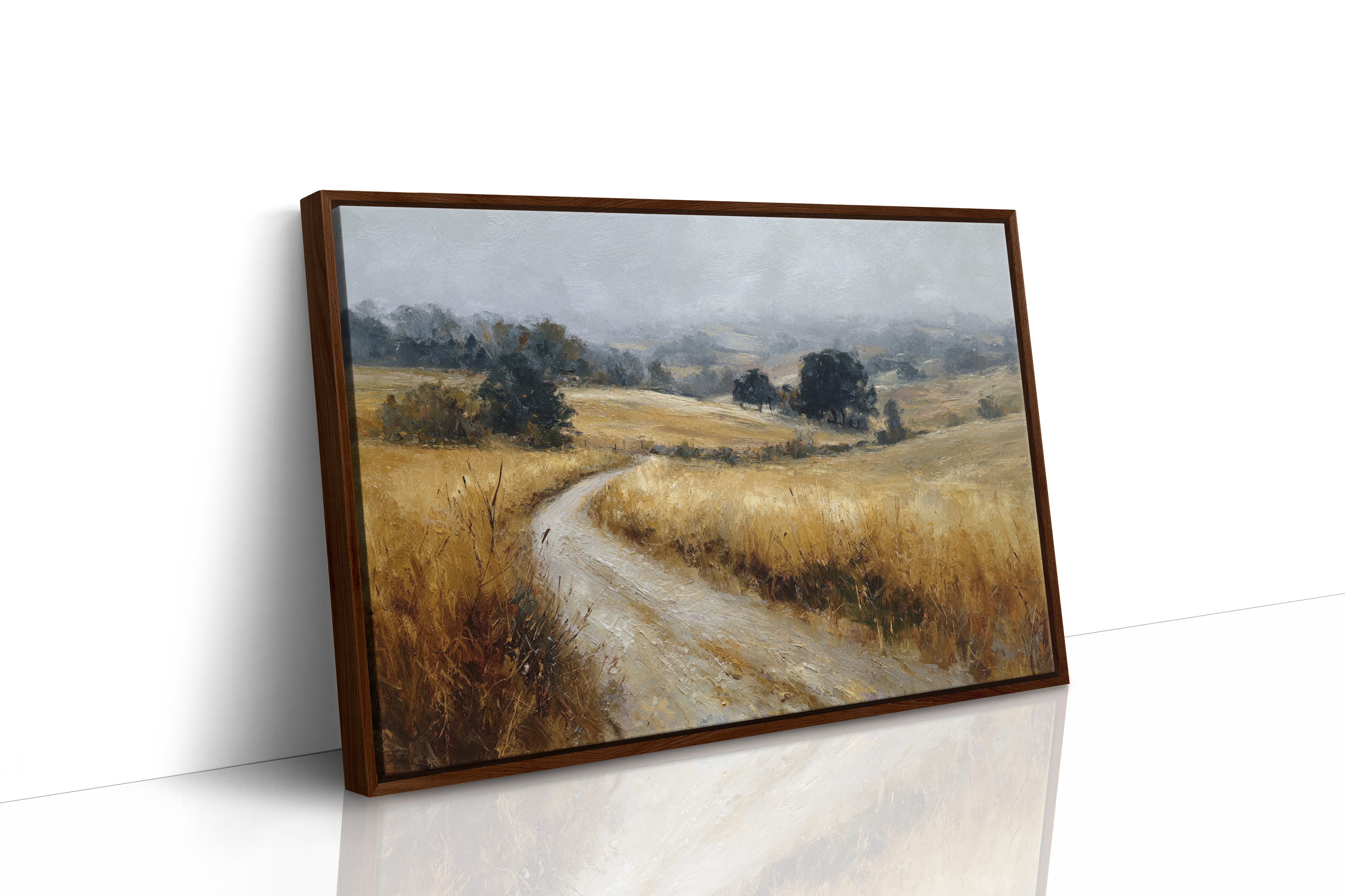 Winding Path Through Golden Fields