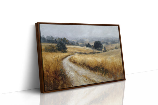Winding Path Through Golden Fields