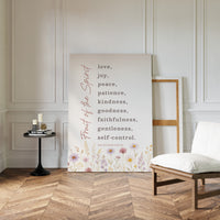 Fruit of the Spirit Floral Scripture Print