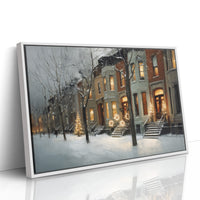 Warm Lights on a Winter Street