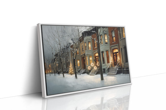 Warm Lights on a Winter Street