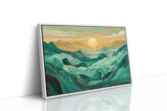 Ocean Mountains Dance At Dawn