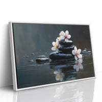 Cherry Blossoms Find Stillness Below