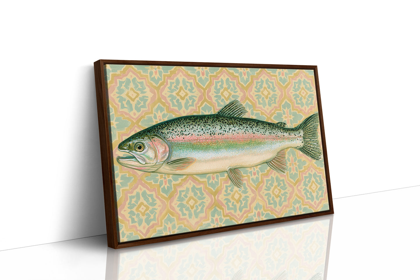 Rainbow Trout, Tiled Backdrop