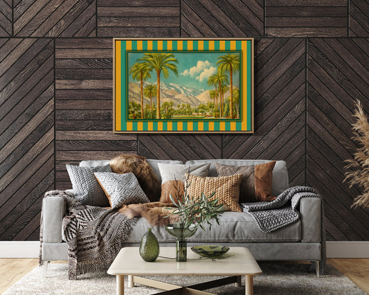 Palms Bow To Mountain Majesty