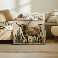 Desert Birds Dance With Longhorn