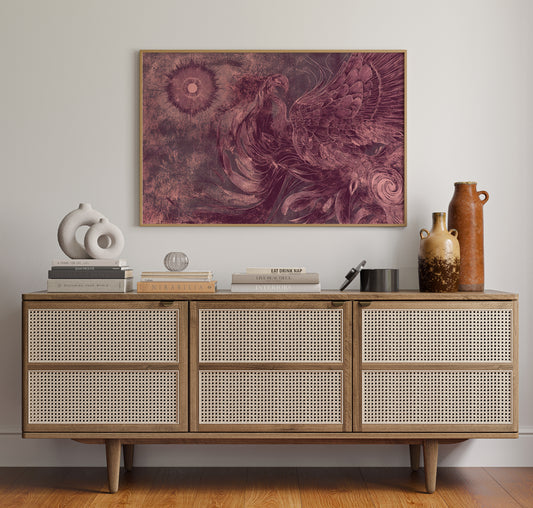 Phoenix Rising In Rose Gold