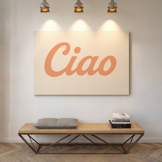 Ciao Retro Wall Art Print