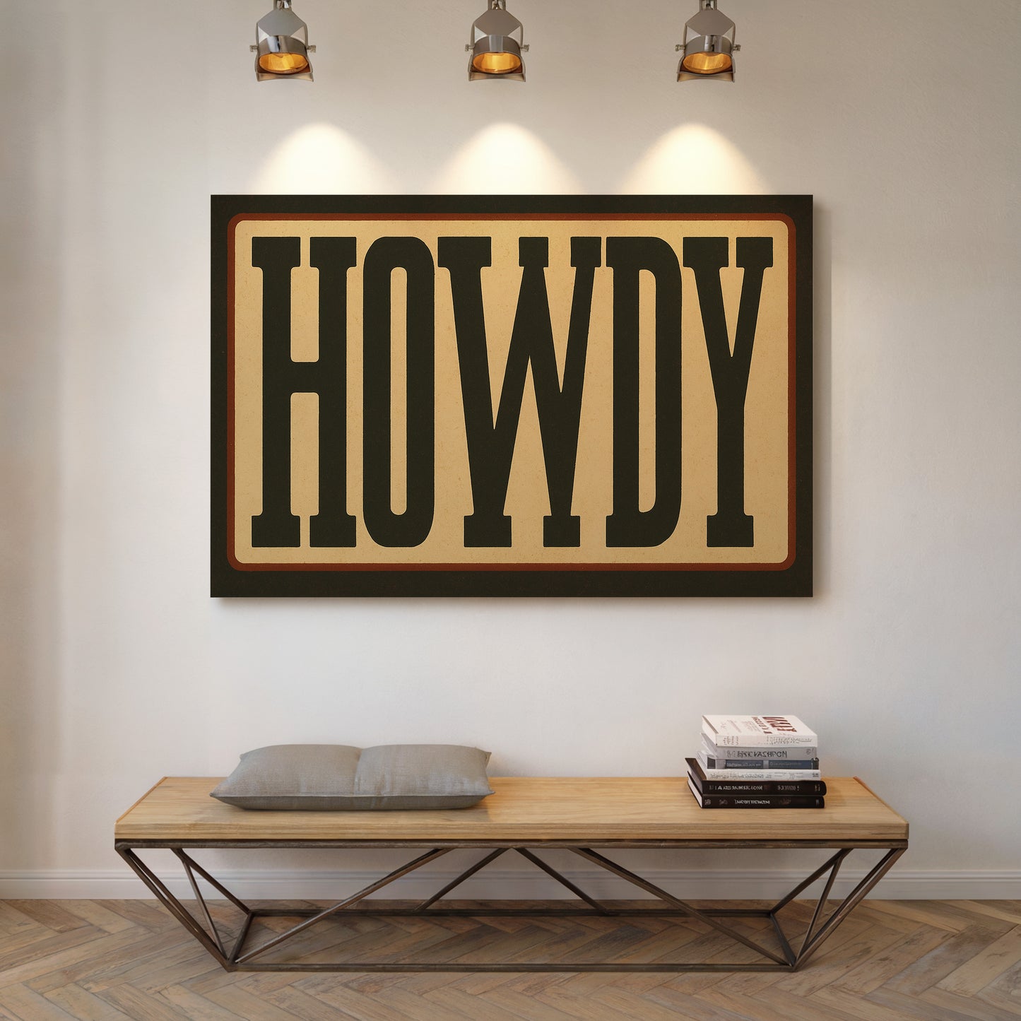 Howdy Western Typography Poster
