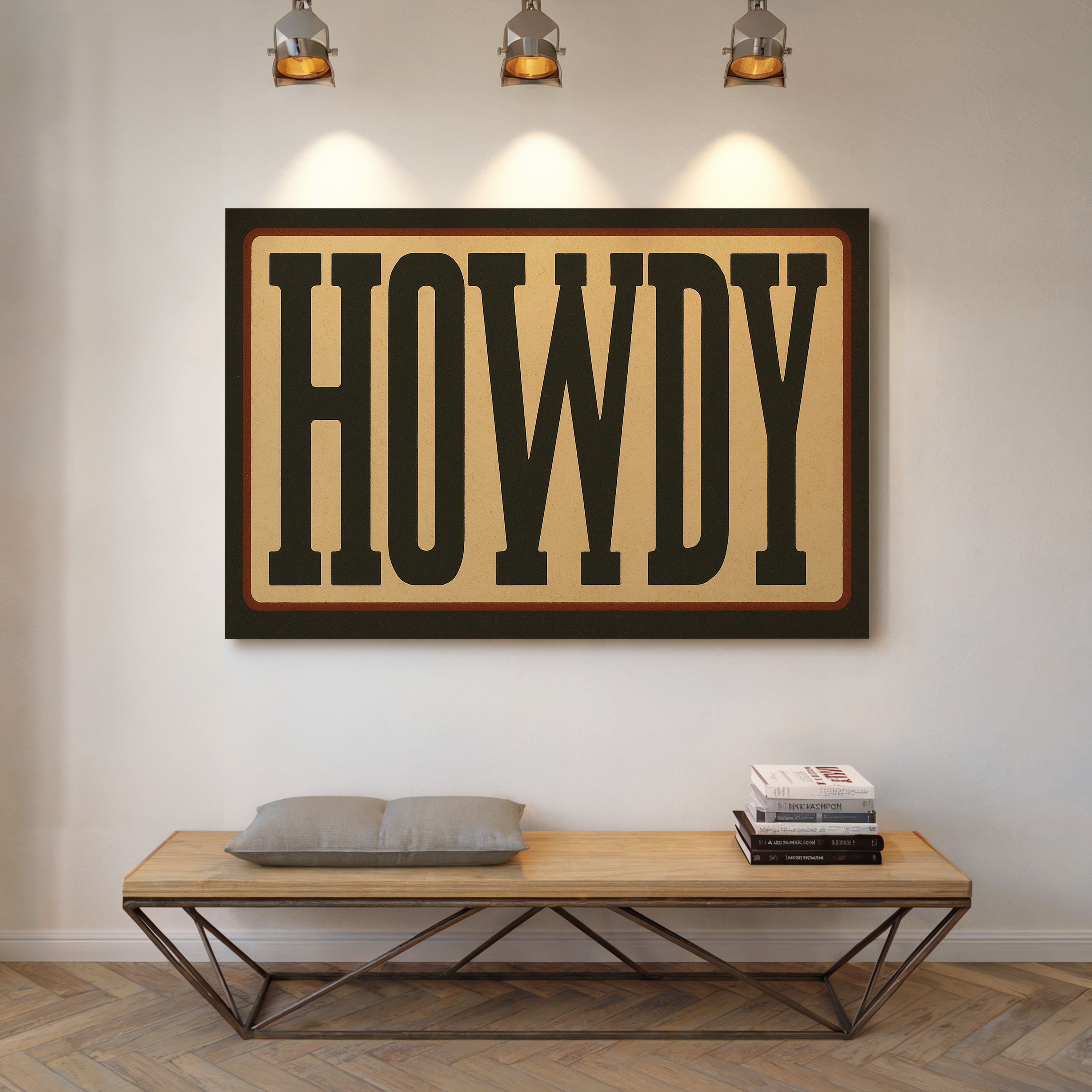 Howdy Western Typography Poster