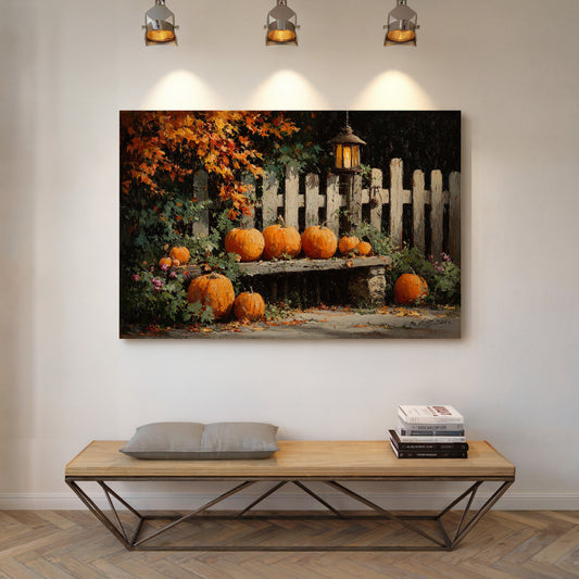 Harvest Glow Beneath Autumn Leaves