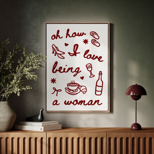 Sweet Moments In Burgundy Lines