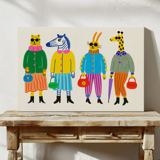 The Fashion Herd – Stylish Animal Friends Wall Art