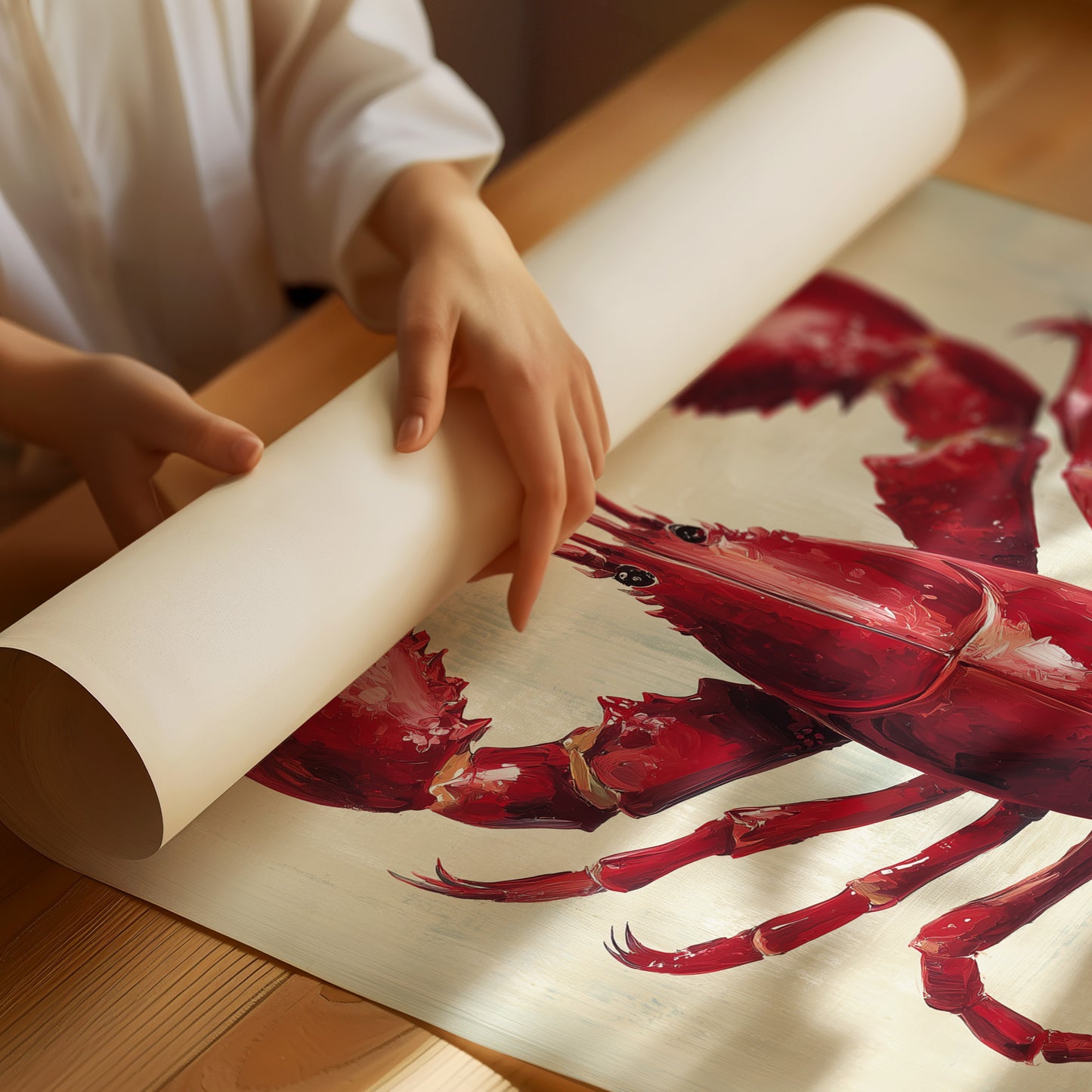 Crimson Catch From Maine Shores