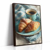Croissants and Blue Linen