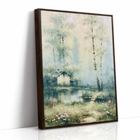 The Blossoming Cottage: Birches by the Garden Pond