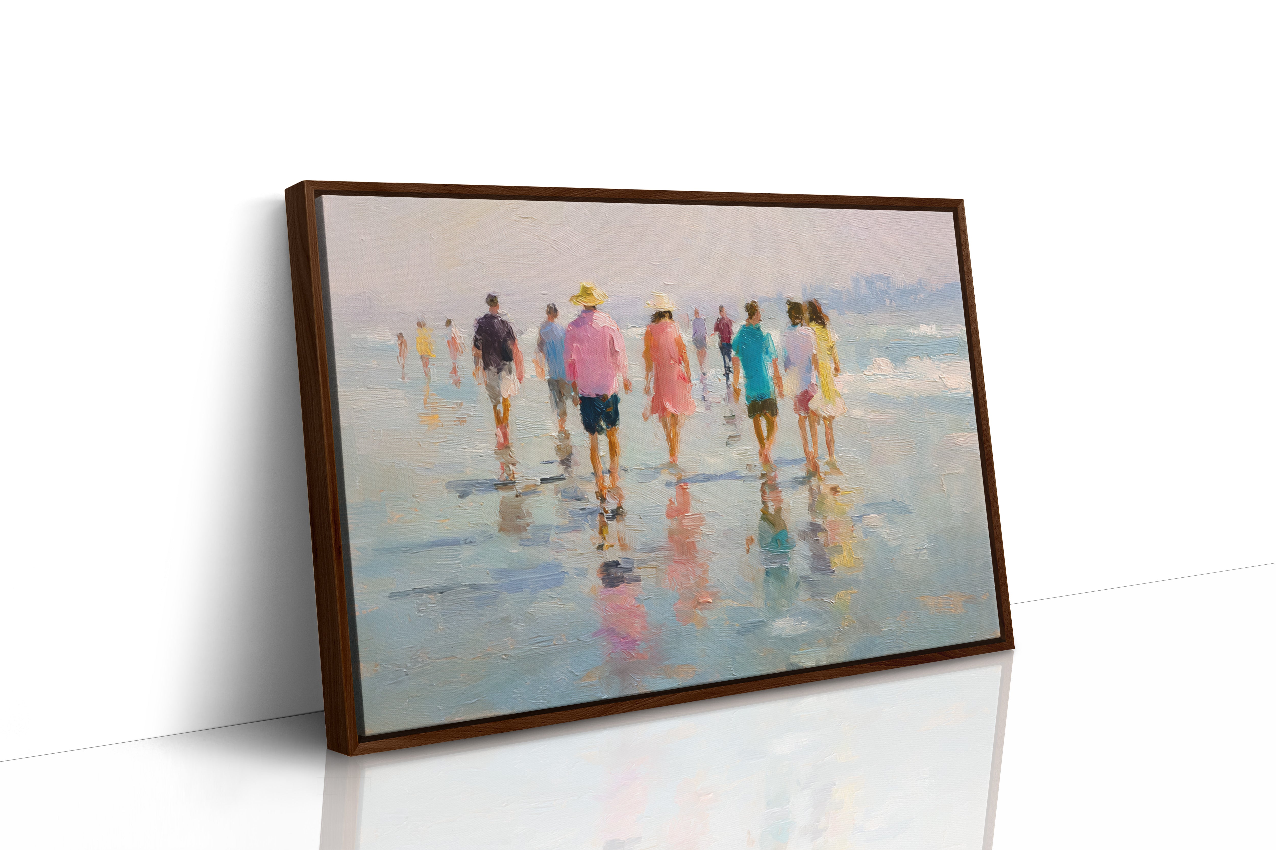 Summer Strolls Along Mirrored Shores