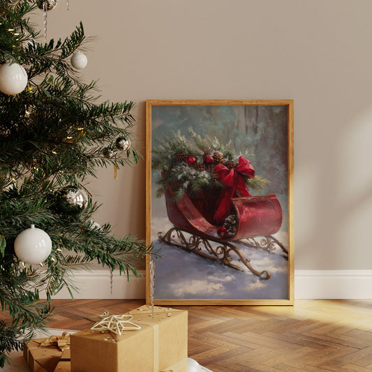 Santa's Sleigh Carries Winter's Song