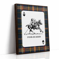 Ace of Hearts: Navy Tartan Polo