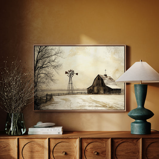 Winter Faith On Prairie Roads