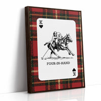 King of Hearts: Red Tartan Polo