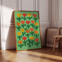 Tulip Parade on Spring Green