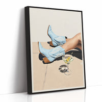 Sky Blue Boots Sip Afternoon Olives
