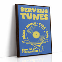 Serving Tunes: Cobalt Bubble Letters