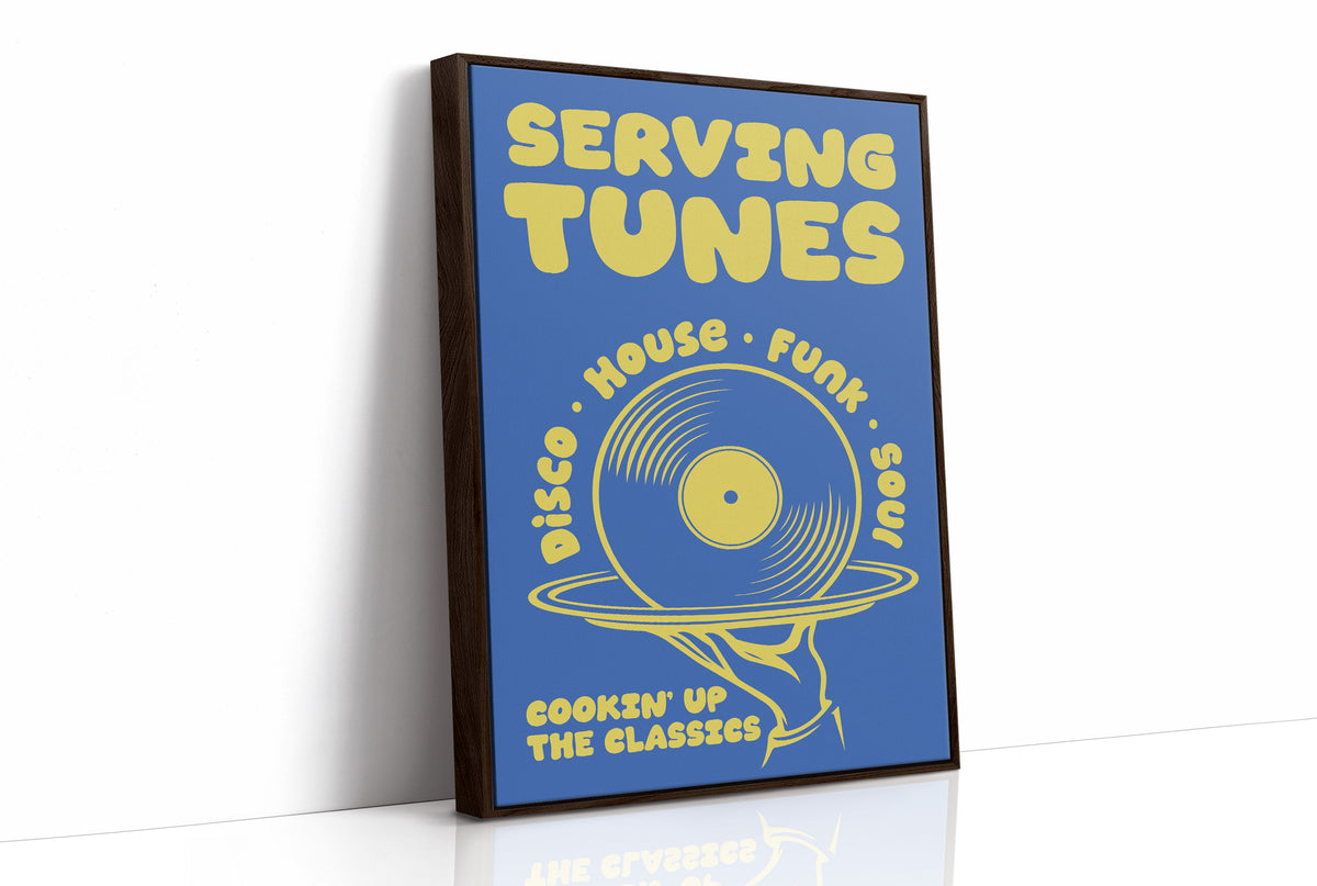Serving Tunes: Cobalt Bubble Letters