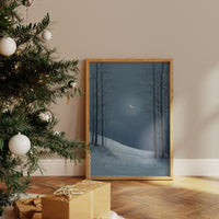 Moonlit Forest Beckons Winter Dreams