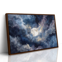 Moonlight Dances Through Storm Clouds