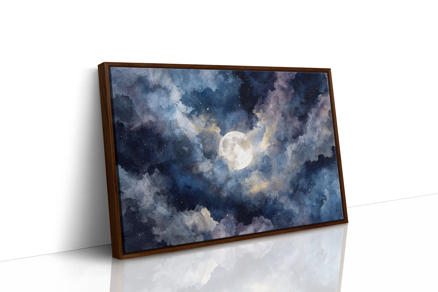 Moonlight Dances Through Storm Clouds