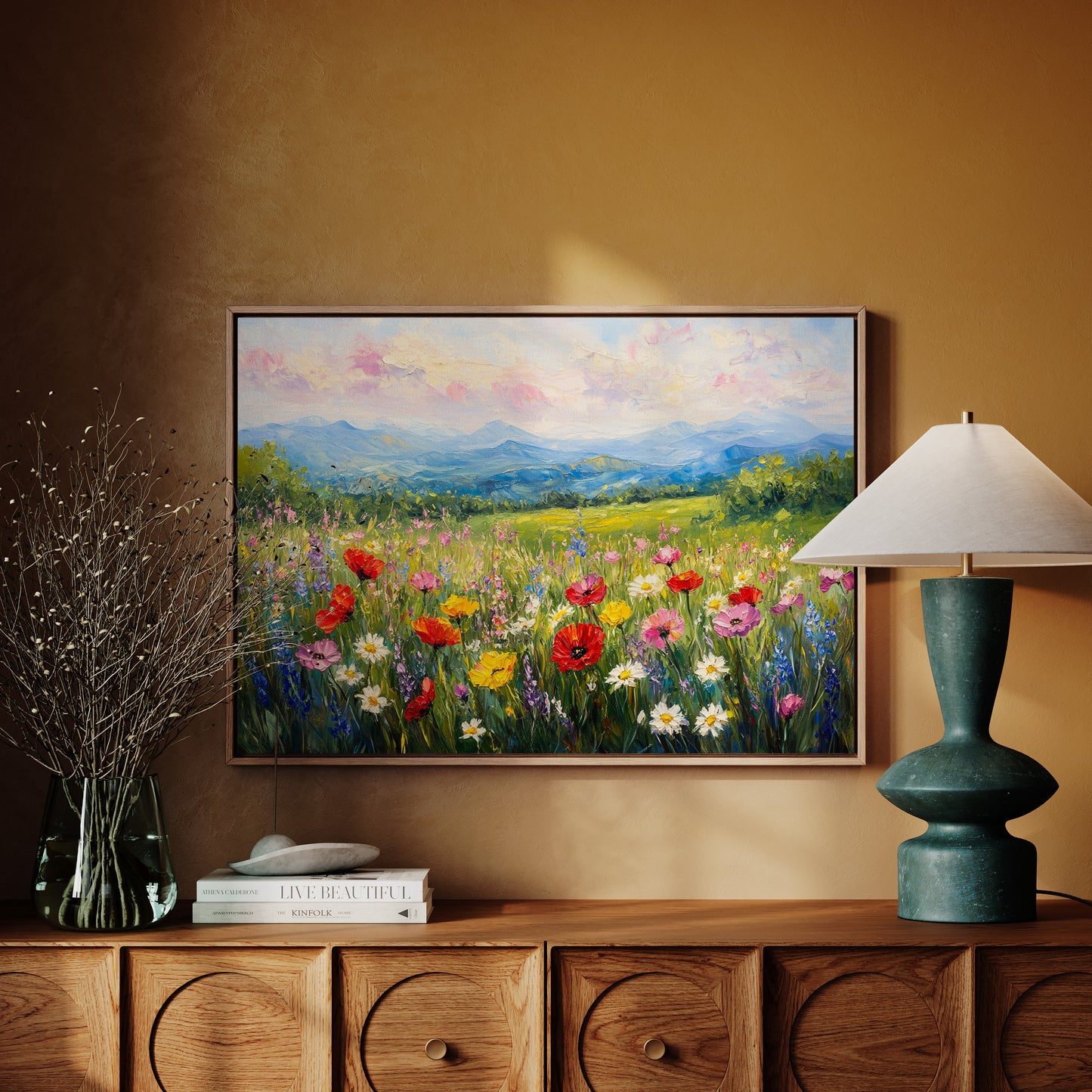 Mountain Meadows Bloom In Rainbow Light