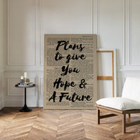 Hope and a Future Scripture Overlay Print
