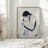 Loyal Hearts In Navy And White