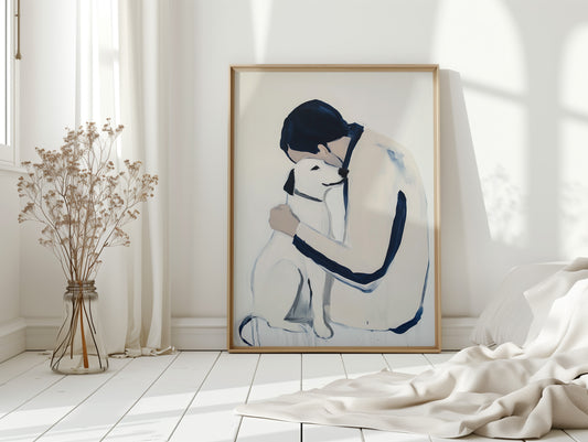 Loyal Hearts In Navy And White