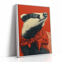 Badger in Crimson Wild